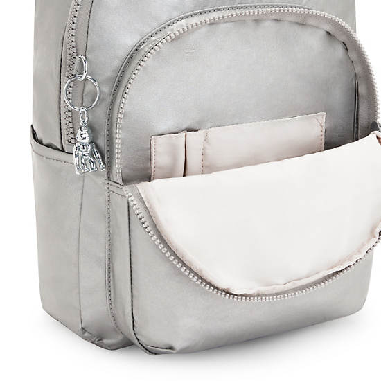 Bolsas Para Portatil Kipling Seoul Small Metallic Tablet Plateados | MX 1701DF